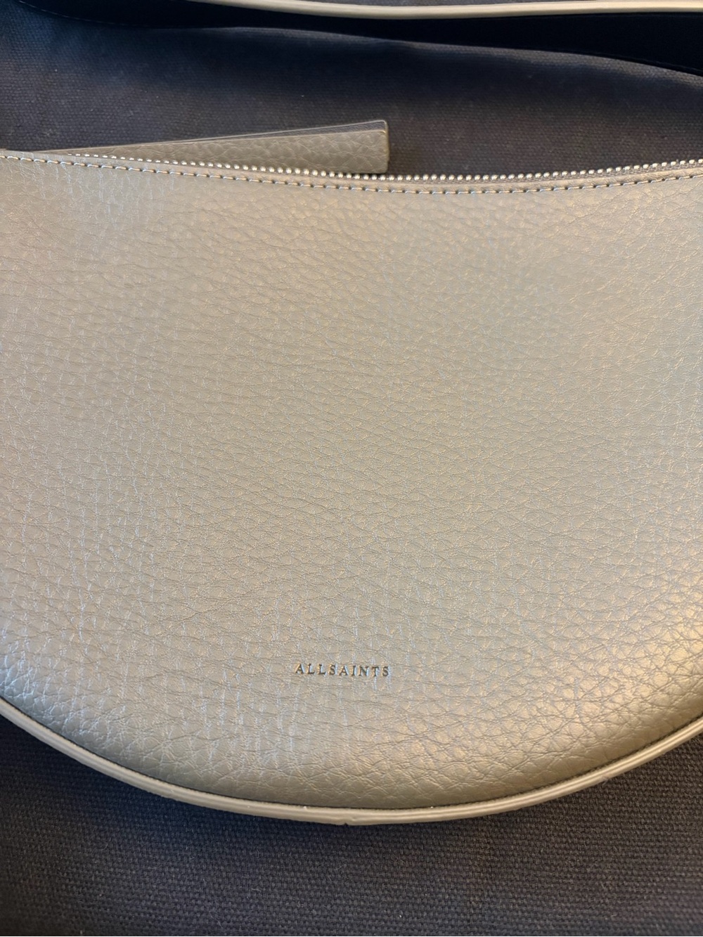 Allsaints Leather Half Moon Crossbody bag - Picture 7 of 13